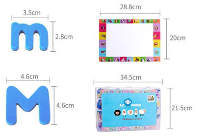 Colorful magnetic alphabet letters and numbers for kids spelling counting and math practice