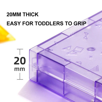 Magnetic tangram STEM educational activity set for developing spatial reasoning, geometry skills, and creative problem solving in children