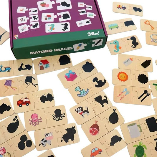 Shadow Matching Puzzles – Visual Discrimination and Logical Thinking Toy for Toddlers