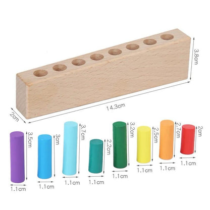 Mini Pegs Sorting – Montessori Color Matching and Size Gradation Toy for Toddlers