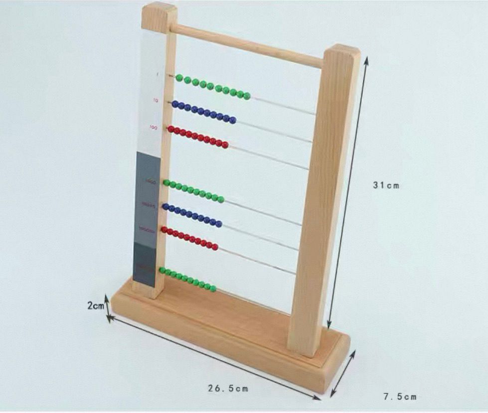 Montessori Large bead frame mathematical material