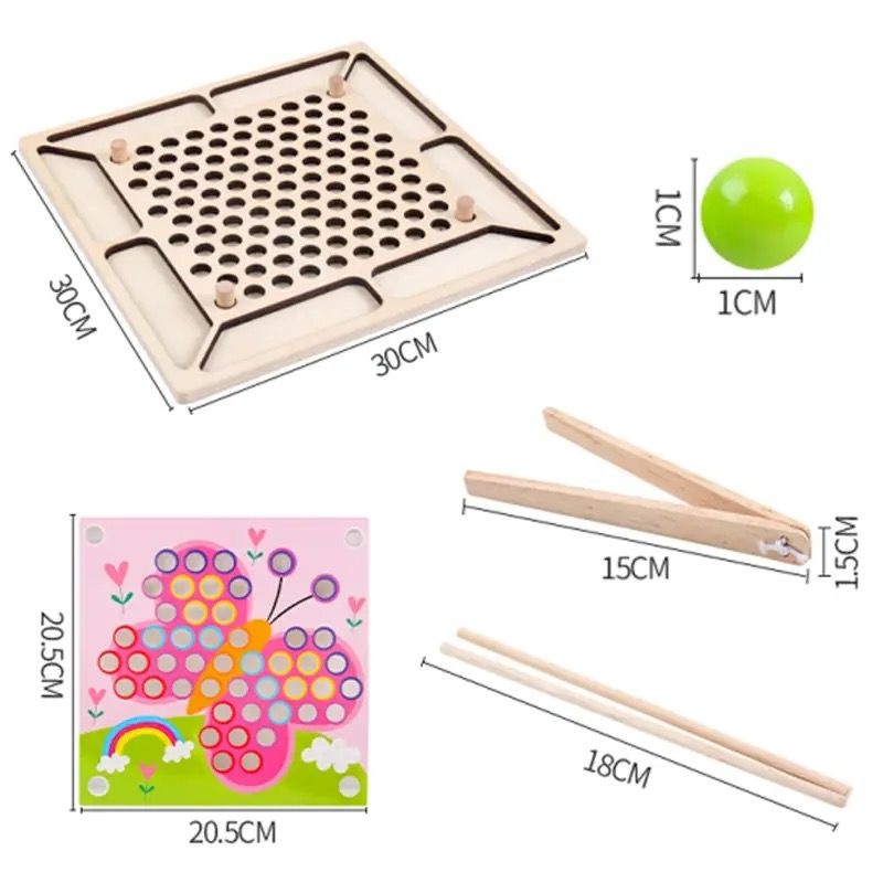 Montessori Rainbow Beads Sorting Activity | Fine Motor and Color Matching Toy