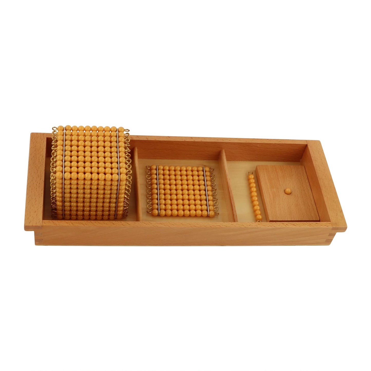 Montessori decimal system beads units tens hundreds and thousand