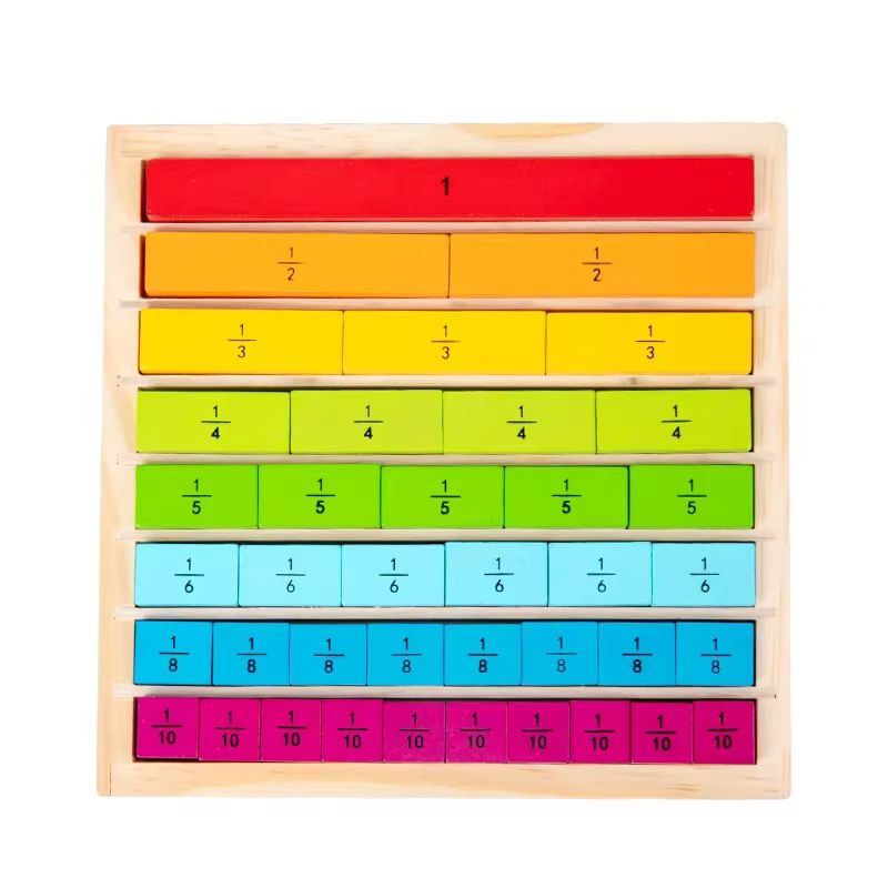 Montessori Fraction Board – Wooden Fraction Learning Material