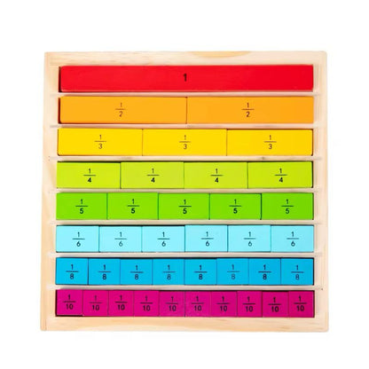 Montessori Fraction Board – Wooden Fraction Learning Material