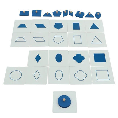 Montessori Geometric Insets with Control Cards - Sensorial Material