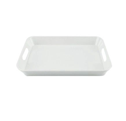 Montessori melamine tray shown in alternate color used for organizing practical life work