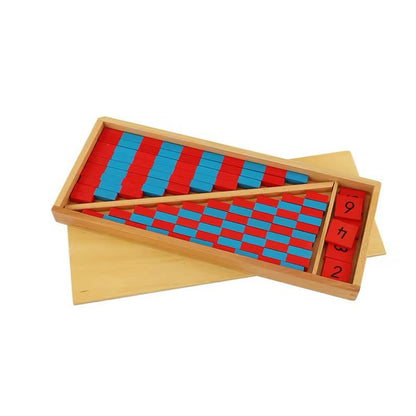 Montessori Number Rods - Mini Size Math Material for Early Counting (Homeschool Version)