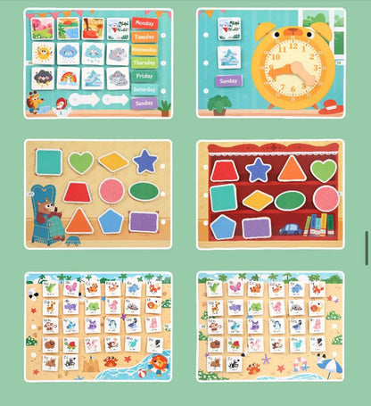 Montessori numbers busy book designed for preschool math learning and counting skills development