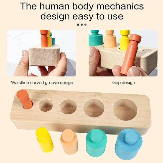 Montessori Peg Size Sorting Toy - Fine Motor and Hand Strength Activity
