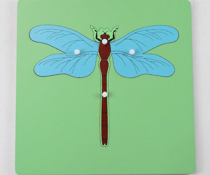 Montessori Science Puzzle Set - Zoology and Botany Knob Puzzles for Hands-On Learning