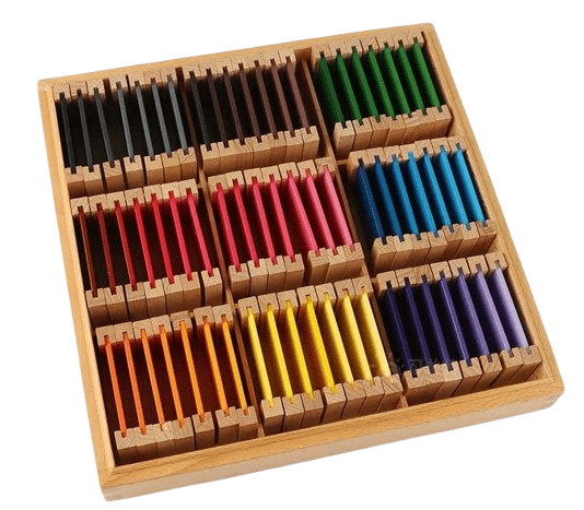 Montessori Color Box 3 - Sensorial Color Matching and Sorting for Visual Discrimination