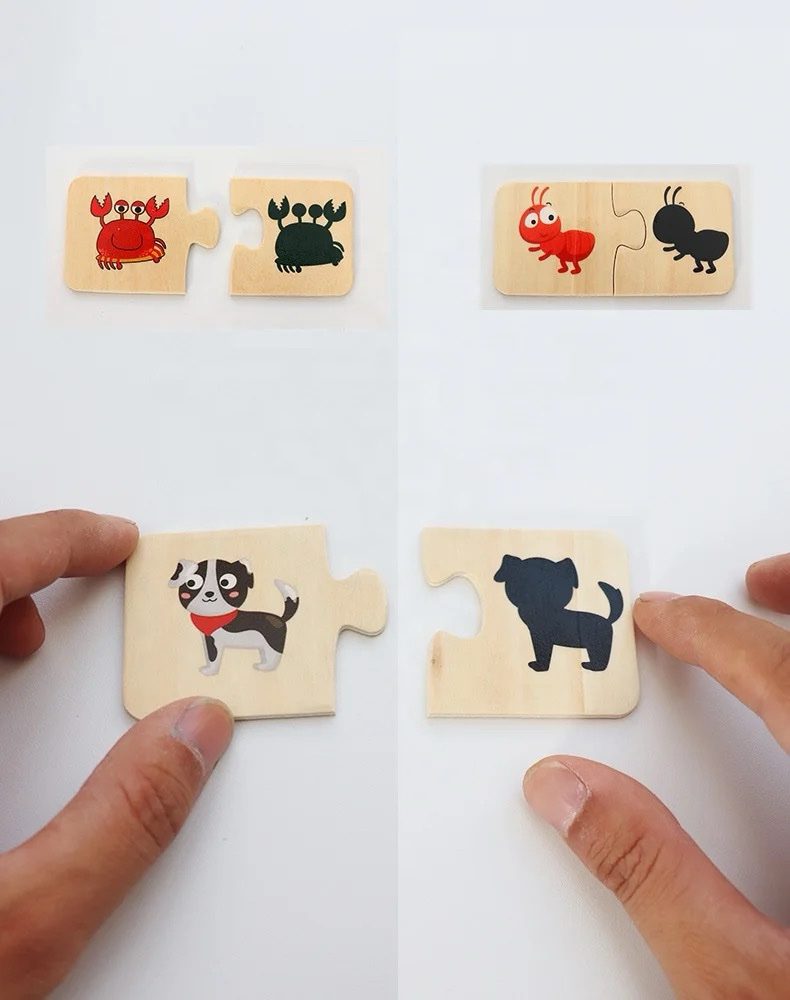 Shadow Matching Puzzles – Visual Discrimination and Logical Thinking Toy for Toddlers