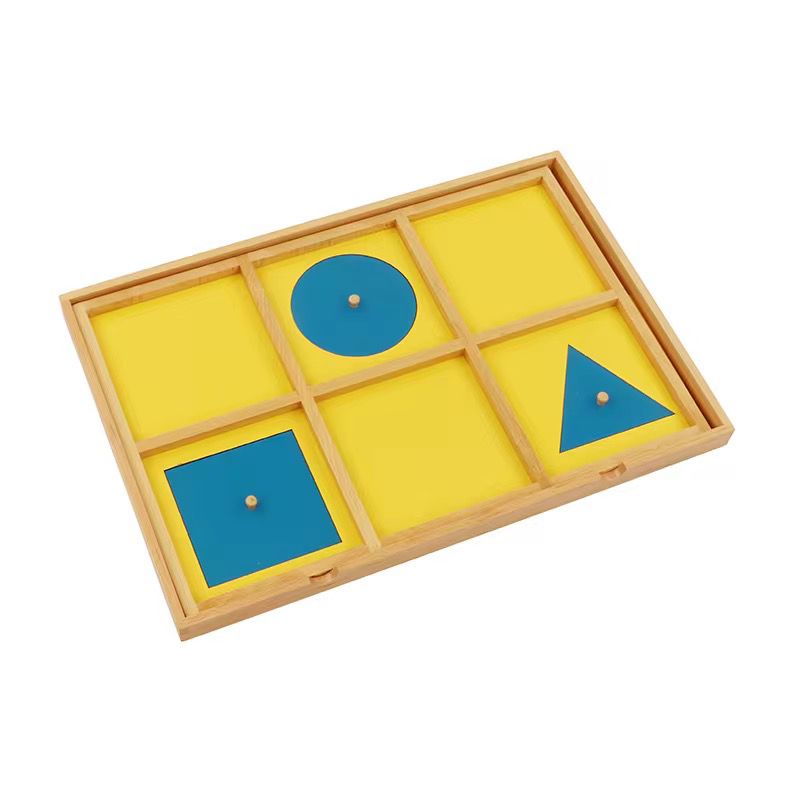 Montessori Geometric Cabinet Demonstration Tray - Introductory Sensorial Shape Material
