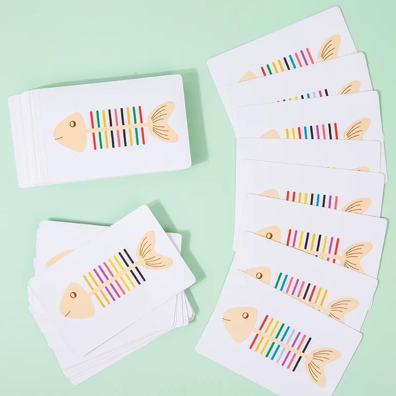 Fish Bone Sorting | Fine Motor and Color Matching Puzzle – Hands