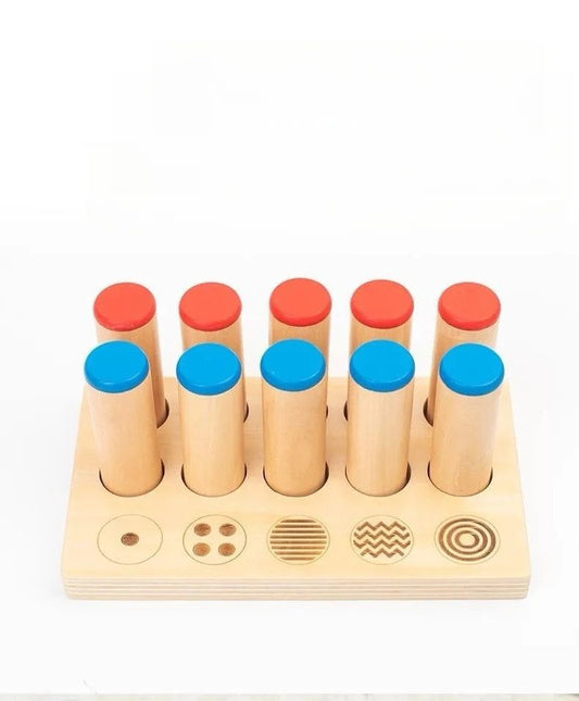Montessori Sound and Pattern Matching Box - Sensorial Material for Auditory and Visual Discrimination