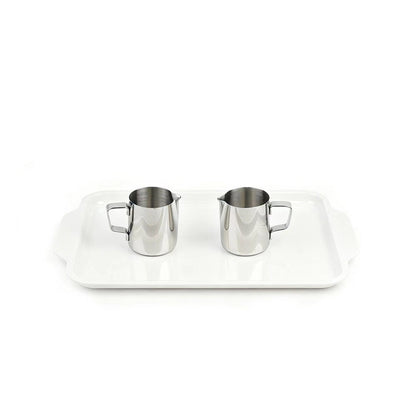 Front view of stainless steel pitcher 150 ml for toddler practical life pouring activity