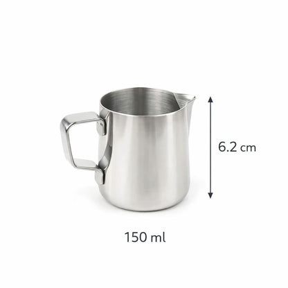 Stainless steel pitcher 150 ml showing size for Montessori practical life activity