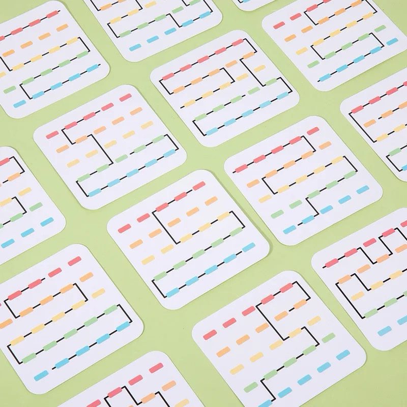Montessori Fine Motor Threading Game – Pattern Cards and Bead Lacing Board for Toddlers