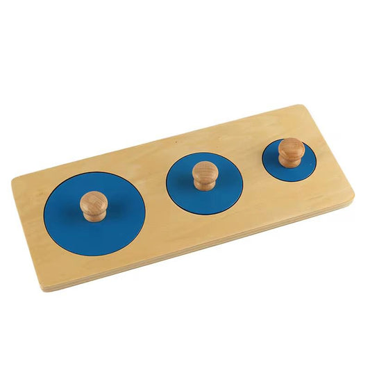 Montessori Three Circles Peg Puzzle
