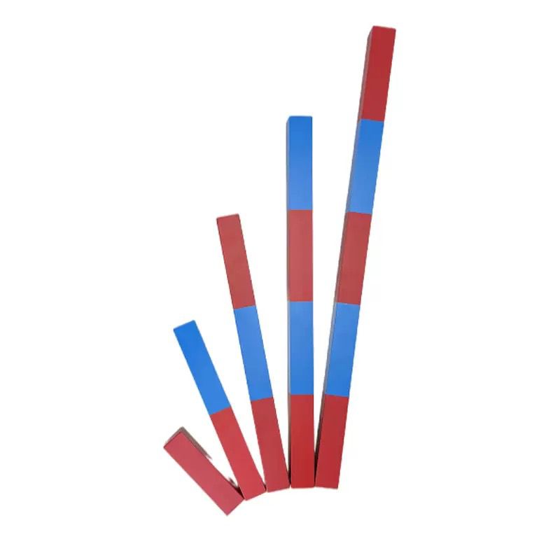 Montessori toddler number rods for early counting and quantity learning