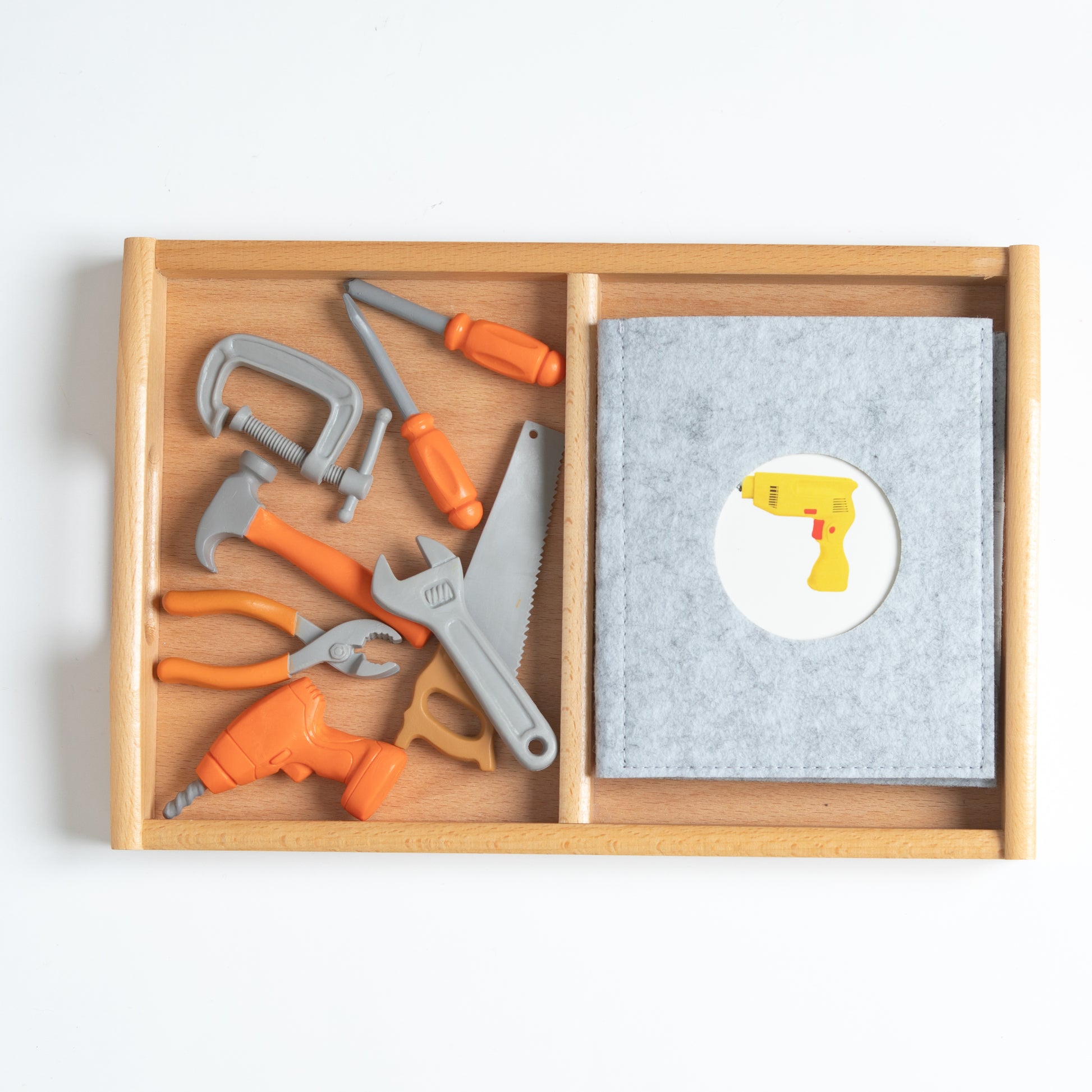 Montessori mini tools objects used for classification and hands-on learning activities