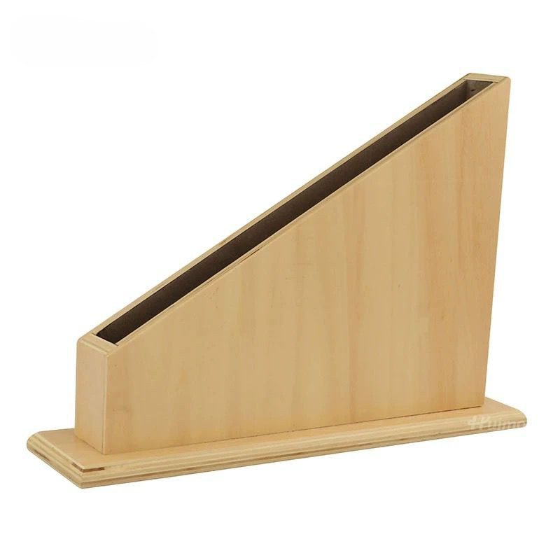 Montessori wooden base for red rods and number rods storage
