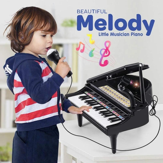 31-Key Mini Grand Piano with Microphone - Perfect First Birthday Gift for Toddlers