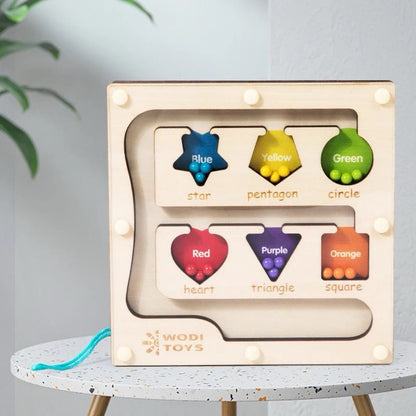 2-in-1 Numbers and Shapes Magnetic Maze