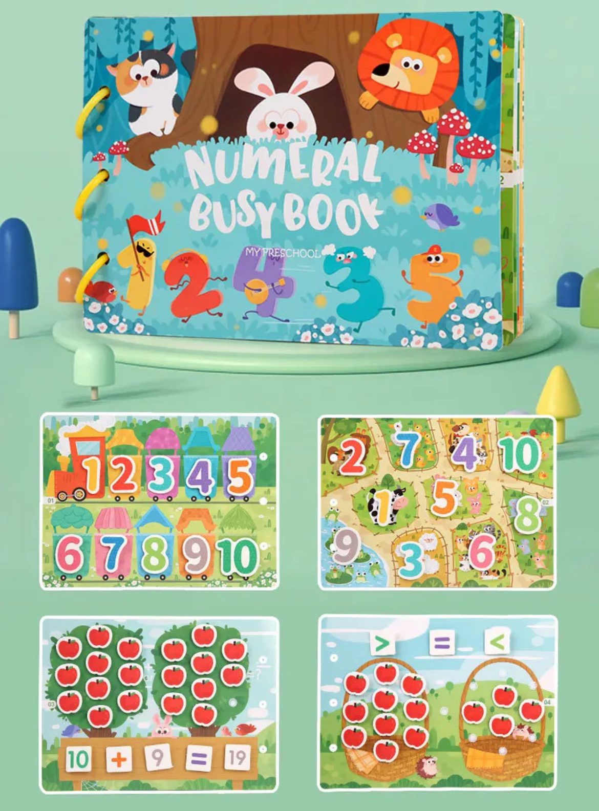 Numerals Busy Book – Hands-On Math and Learning Activities for Toddler ...