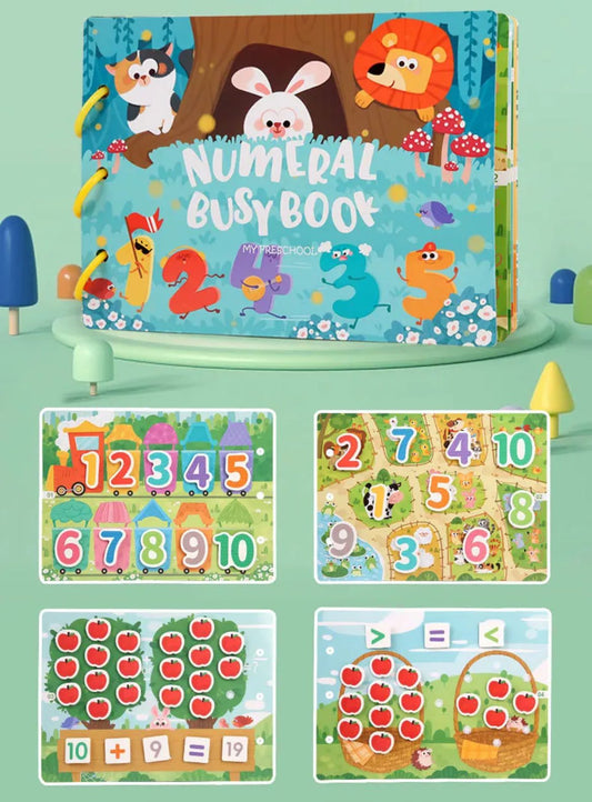 Numerals Busy Book – Hands-On Math and Learning Activities for Toddlers and Preschoolers
