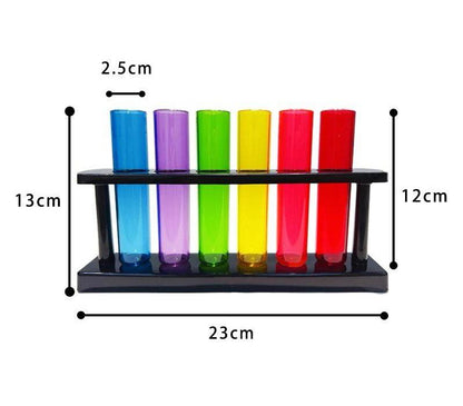 Measurement chart showing capacity and volume references for water play tools