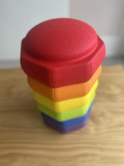 Stepping Stones (Octagon Rainbow) – Sensory Balance and Gross Motor Skill Set (6 pcs)