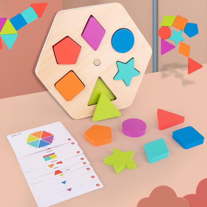 Rotating Color and Shape Sorting Board - For Toddlers and Preschoolers