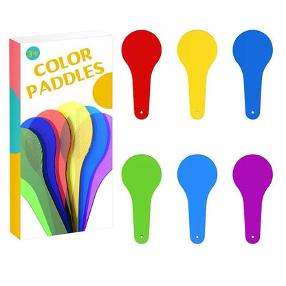 Sensory Color Mixing Paddles - Transparent Color Exploration and Light Play for Kids