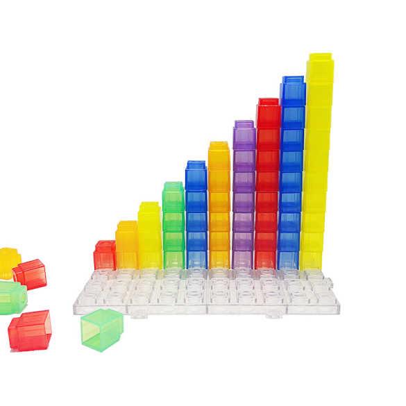 Sensory Math Link Cubes - Interlocking Counting and Pattern Building Set