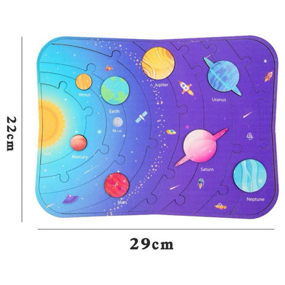 STEM Educational Solar System Puzzle – Learn Planet Order and Spatial Awareness Through Play