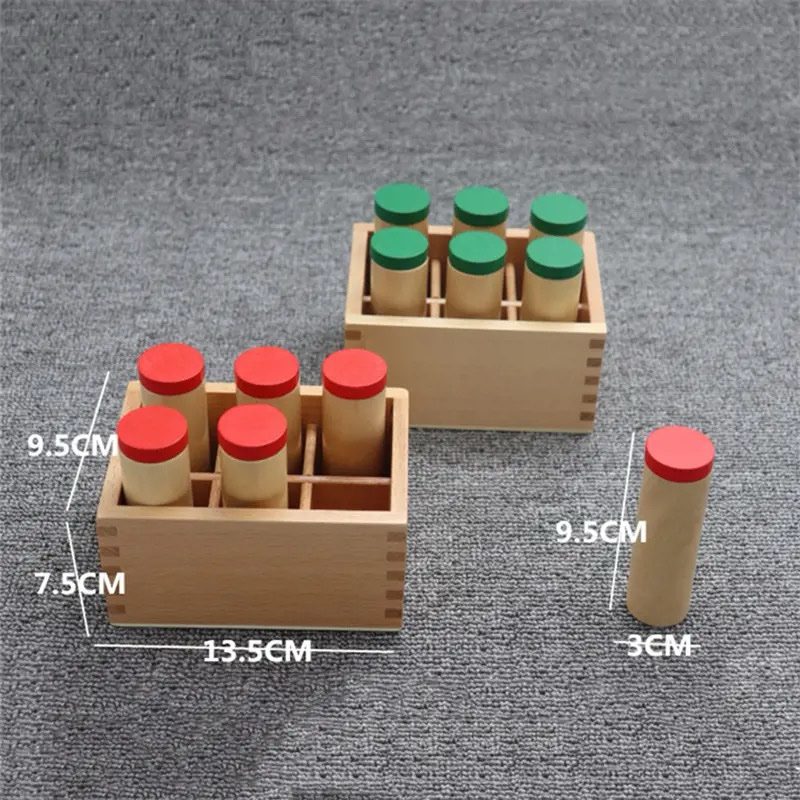 Montessori Sound Cylinders - Sensorial Activity for Auditory Discrimination
