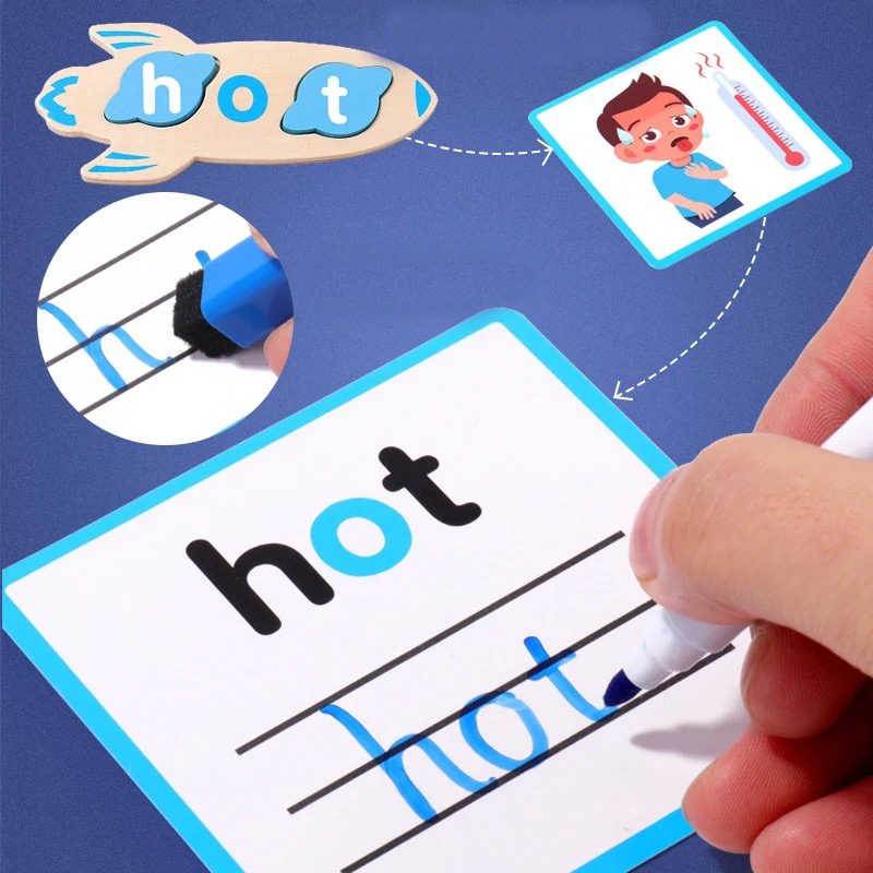 CVC Word Forming Activity – Space Theme | Montessori Phonics Spelling Game for Early Literacy