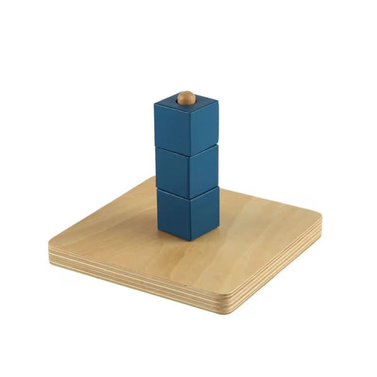 Cubes on Vertical Dowel - Montessori Toddler Material