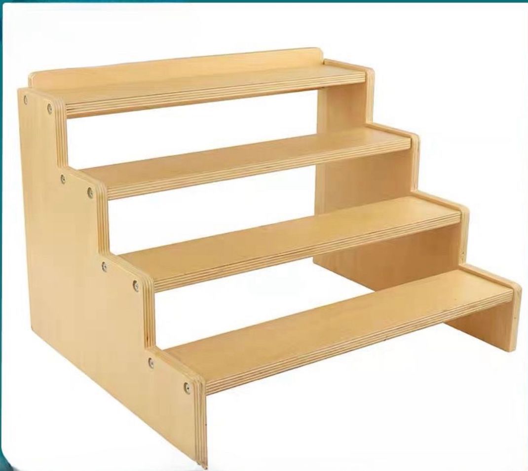 Stand for cylinder blocks wooden Montessori classroom furniture