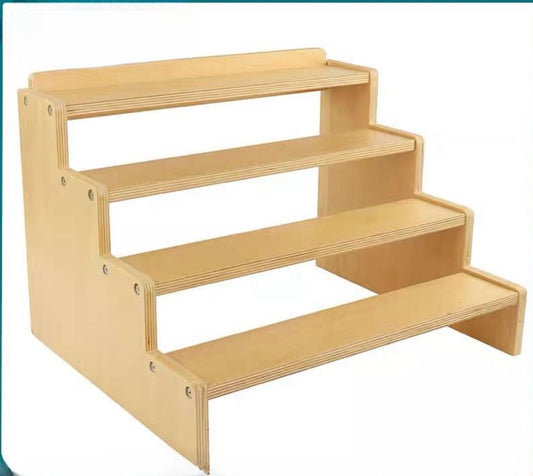 Stand for cylinder blocks wooden Montessori classroom furniture