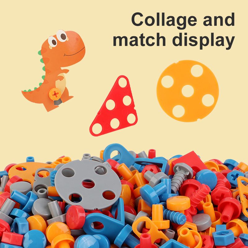 Dino Drill STEM Construction Kit - Open-Ended Building Toy with Electric Screwdriver for Kids