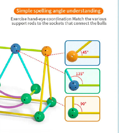 GeoMakers STEM Building Set – 3D Geometric Shapes and Engineering Construction Kit | 84 and 142-Piece Educational Toy for Kids