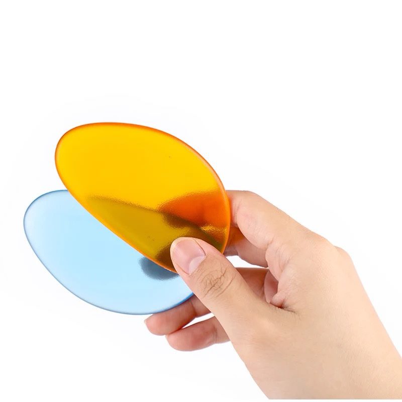 Rainbow Stones - Transparent Pebbles with Activity Cards for Fine Motor, Color Sorting and Light Table Play