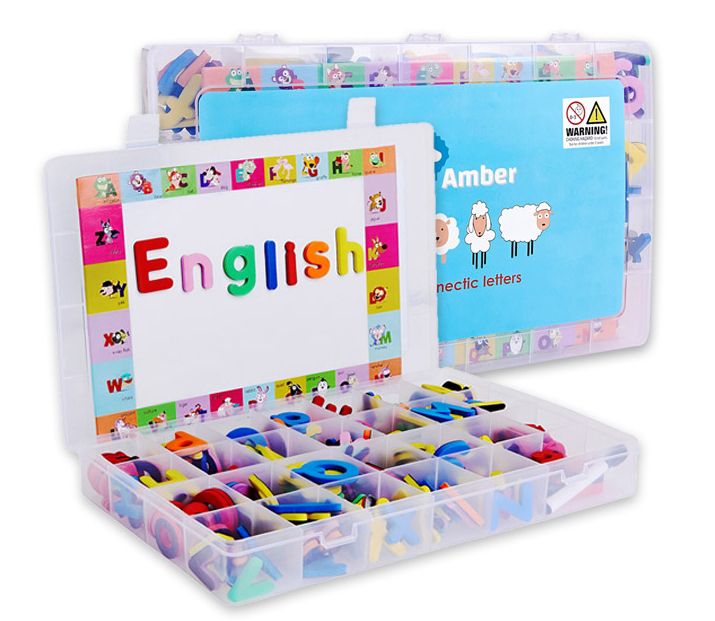 Magnetic Alphabets and Numbers Set – Educational Learning Toy for Early Literacy, Word Building and Math Skills