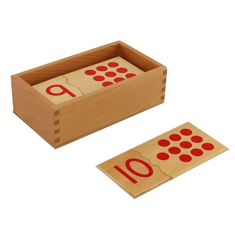 Montessori Number Puzzle 1–10 - Wooden Self-Correcting Math Matching Set