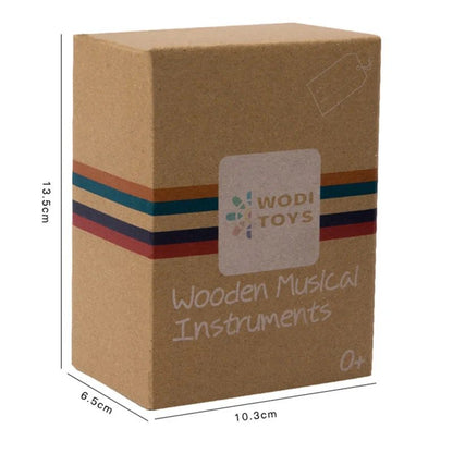 Wooden Baby Rattle Toy Set – 6-Piece Sensory Development Toys for Infants and Toddlers