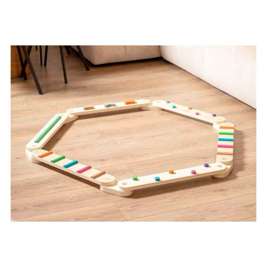 Wooden Balancing Beam Set – Sensory Gross Motor Activity for Toddlers and Preschoolers