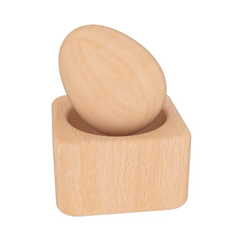 Wooden Egg in a Cup - First Puzzle Toy for Toddlers